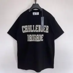 L黒【CHALLENGER】COLLEGE TEE／新品タグ付／送料込