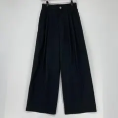 SHIPS any シップスエニィ ブラック ワイドパンツ 38サイズ