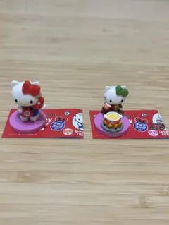 ハローキティチョコエッグコラボレーション　ダイヤル電話・ソロキャンプ