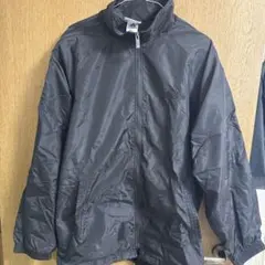 adidas ブラック ナイロンジャケット L