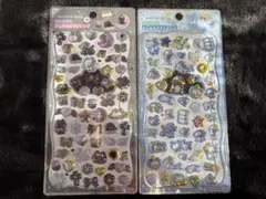 ジュエルプチドロップシール あおいろドロップ くろいろドロップ