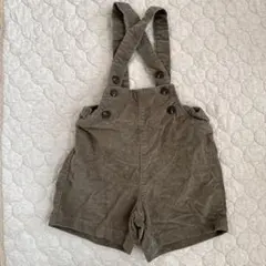 MONBÉBÉ ブラウン サロペット風ショートパンツ M