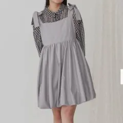 merry jenny メリージェニー リボンバルーンミニワンピース