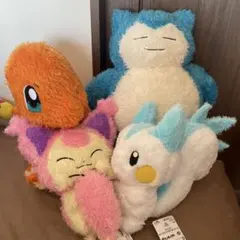 ポケットモンスター　もふぐっとくつろぎタイムぬいぐるみ　4体　まとめ売り