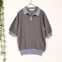 グローブ　ポロシャツ　L ブルー　カジュアル