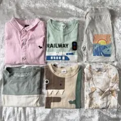 100サイズ　3〜4歳　長袖/半袖シャツ　ブラウス　半ズボン　おまとめ売り