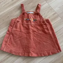 Familiar ジャンバースカート オレンジ　80