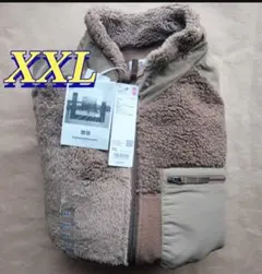 コンビネーションフリースジャケット XXL 茶 ユニクロ エンジニアドガーメンツ