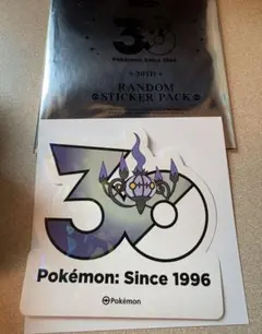 韓国限定 ポケモン 30周年記念 ステッカー 公式品 シール カイオーガ