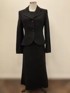 クリーニング済 東京IGIN 喪服 7号 七分袖ワンピース＆ジャケット