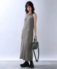 JEANASIS メランジニットNSワンピース