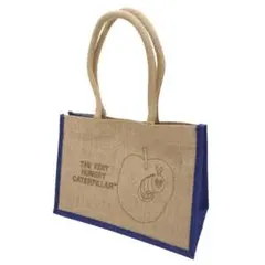 はらぺこあおむし ジュートマイバッグ M ミッドナイトブルー