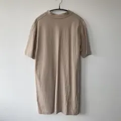 Juemi ベージュ バックスリット　ロング Tシャツ