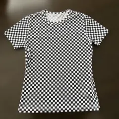 Ray BEAMS チェッカーフラッグ柄 半袖Tシャツのサムネイル