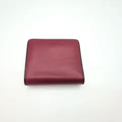 【新品】COACH コーチ レザー 二つ折り財布 コンパクトウォレット ボルドー