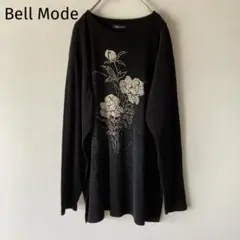 花柄カットソー プルオーバー ストレッチあり 薄手 お出かけ プレゼントにも