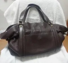 Kitamura キタムラ レザー ショルダーバッグ ダークブラウンのサムネイル