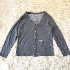 nbhd co.ltd 長袖 カーディガン コットン グレー　M