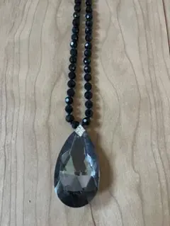 アンティーク◾️クリスタル系ネックレス◾️ブラック