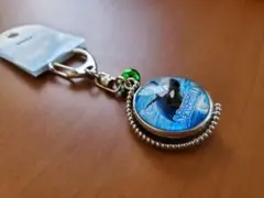 【新品】くるくるキーホルダー 鴨川シーワールド エメラルドグリーンの鈴付きのサムネイル