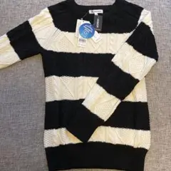 GLOBAL WORK ケーブル編みセーター　ジュニア M