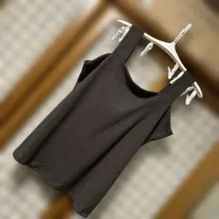 ⚫️お値下げしました。大きいサイズ 3L ダークブラウン ストラップタンクトップ