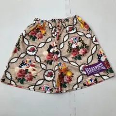 BJ00316 harapeko paint ショートパンツ モカ 110cm