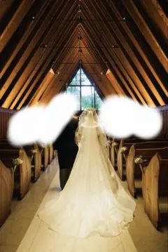 Cherie CVT-01 ow 80+300 ロングベール 結婚式 - メルカリ