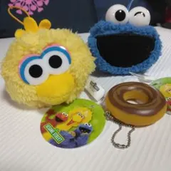セサミストリートの仲間たち。2点セット。
