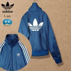 【新品】アディダスオリジナルス 総柄 トラックジャケット ジャージ L 背面ロゴ