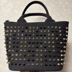 DIAVEL スタッズ装飾 ブラック トートバッグ