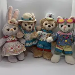 ダッフィー サニーファン ぬいぐるみバッジ 4点セット ディズニー