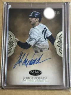 50枚限定】ホルヘ・ポサダ 直筆サイン Jorge Posada グリーン - メルカリ