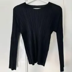 PLEATS PLEASE ISSEY MIYAKE 長袖カットソー 黒 - メルカリ