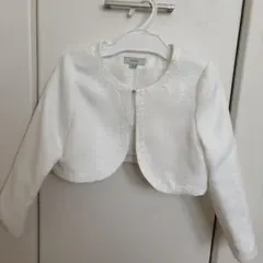 【美品】any FAM エニィファム ツイード ボレロ ジャケット 白 110