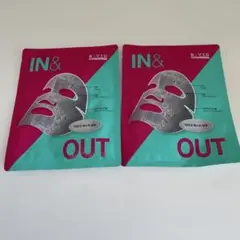 B:VID IN&OUT インアウトフェイシャルマスク 　フェイスパック　２枚