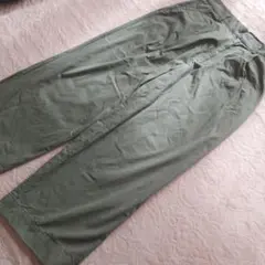 ウエストゴム ワイドパンツ