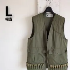 古着 ビンテージ 80s フィッシング ベスト ミリタリー 1980's FILSON FISHING VEST ARMYGREEN SIZE M フィルソン