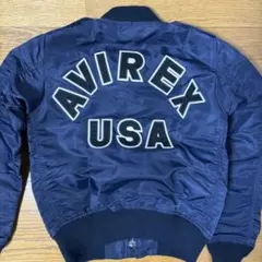 2月20日までの販売❗️AVIREX MA-1 フライトジャケット ネイビー