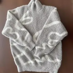 グレー ロゴ入り セーター Lサイズ