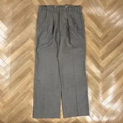 A19684 美品 ポールスミス シアサッカータックスラックス グレー系L