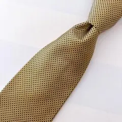 美品 Brooks Brothers 総柄 ネクタイ イエロー系 シルク