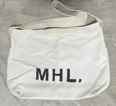MHL. キャンバス トートバッグ ホワイトのサムネイル