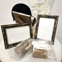 結婚式　ウェルカムスペース等バラエティセット　写真立・ギフトカード・ミラー・押花