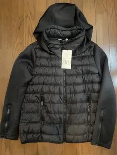 ZARA ブラック ダウンジャケット Lサイズ