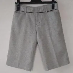 ツイードハーフパンツ グレー