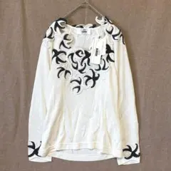ジュージスラヴェロ／カットソー トップス 長袖 M 刺繍 個性的 イタリア製