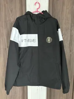 VTWELVE フード付きジャケット ブラック/ホワイト