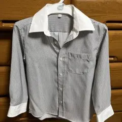 ストライプ長袖シャツ 140サイズ