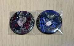 ツイステ マスカレードドレス グリッター 缶バッジ ジャミル アズール